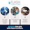 Flash Furniture Archer 28-in Oversized Faux Fur Folding Saucer Chair w/folding Ottoman, Gray Faux Fur/Gold Frame FV-FSC-027-FR-GY-SGD-GG - alternate 4